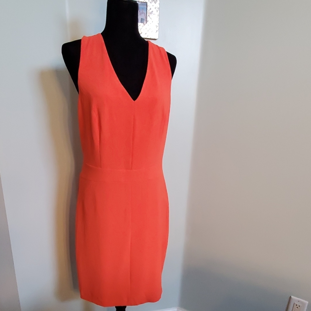 NWT- Banana Republic Orange cross back dress- 14